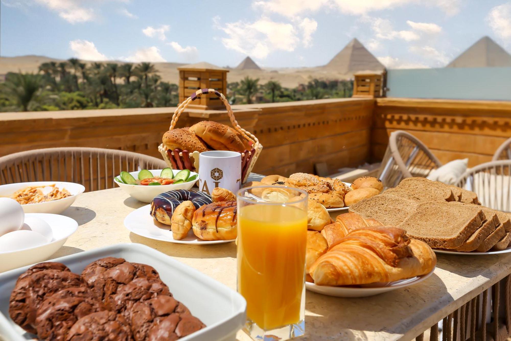 Taj Pyramids View Inn Kafret el-Gabal Exteriér fotografie