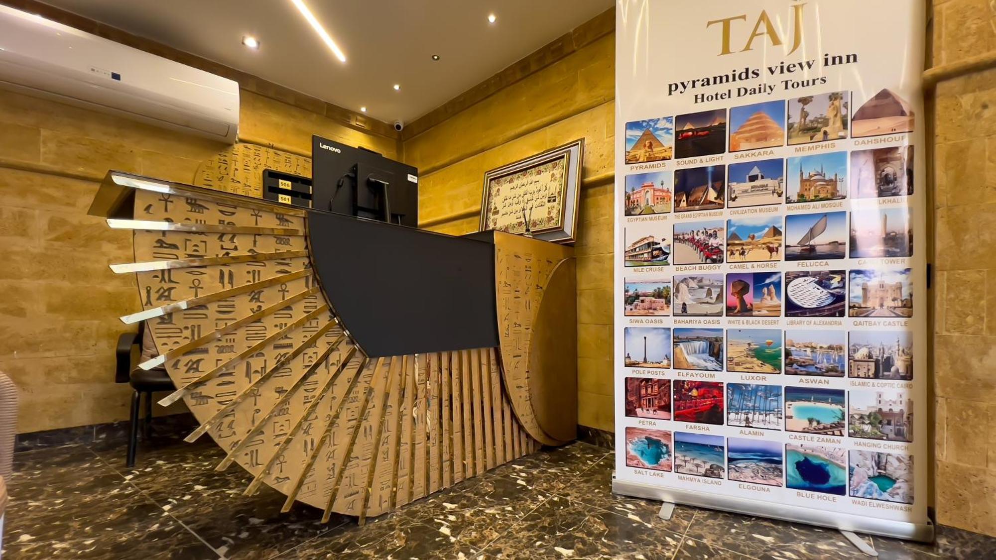 Taj Pyramids View Inn Kafret el-Gabal Exteriér fotografie