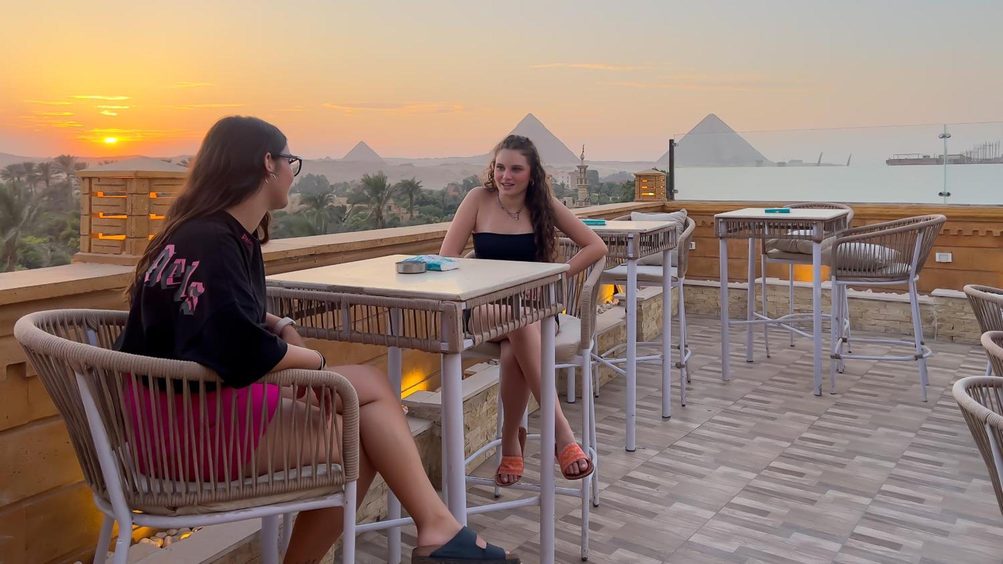 Taj Pyramids View Inn Kafret el-Gabal Exteriér fotografie