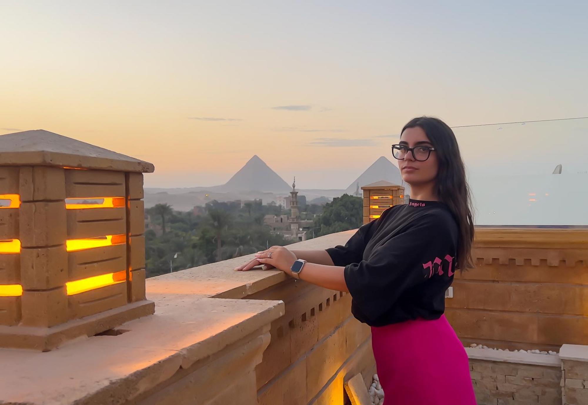 Taj Pyramids View Inn Kafret el-Gabal Exteriér fotografie