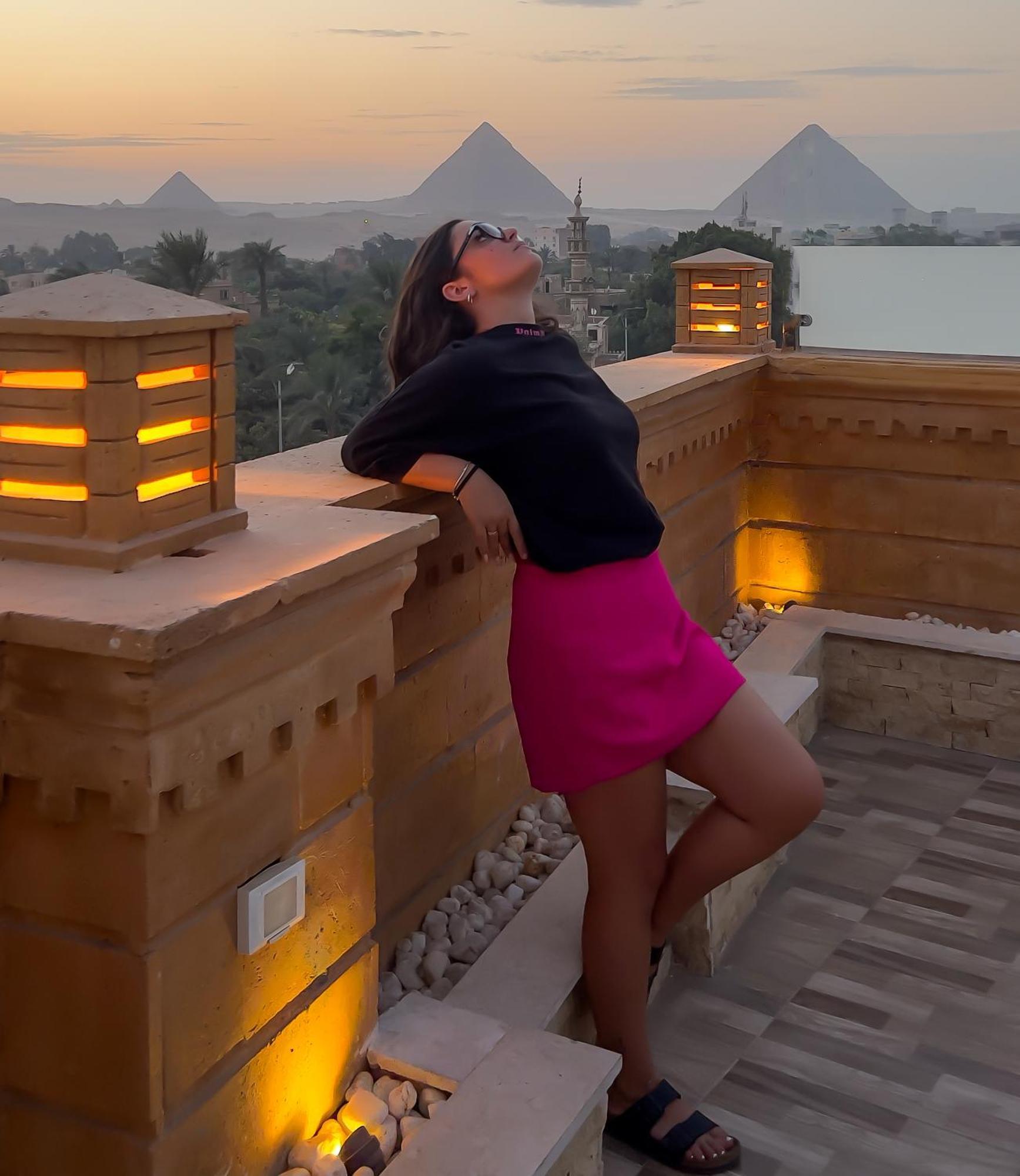 Taj Pyramids View Inn Kafret el-Gabal Exteriér fotografie