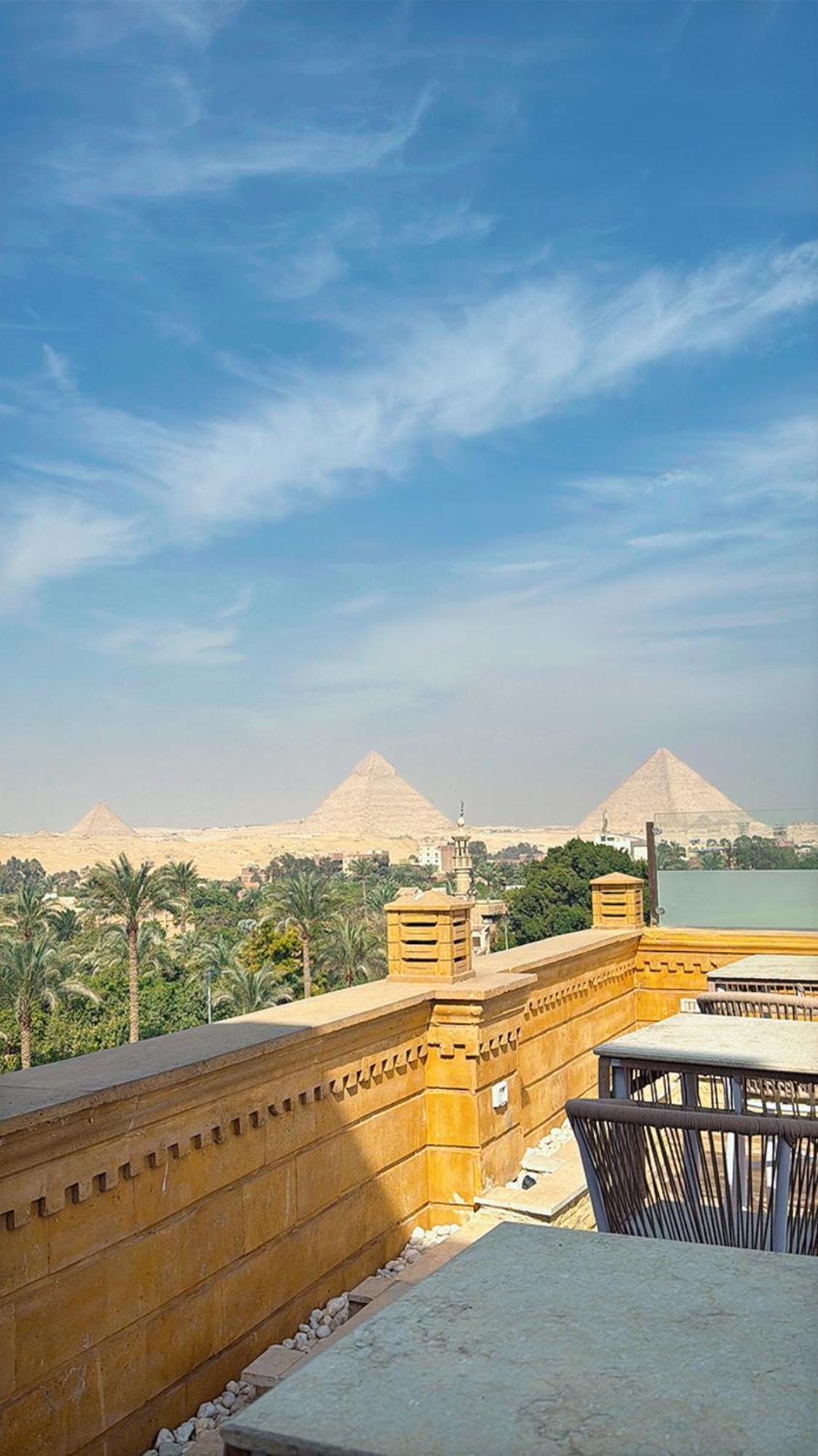 Taj Pyramids View Inn Kafret el-Gabal Exteriér fotografie