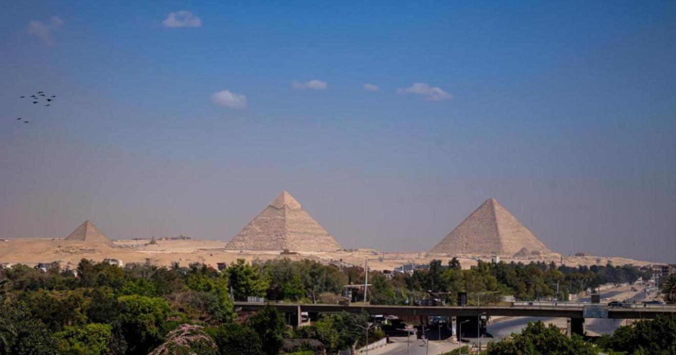 Taj Pyramids View Inn Kafret el-Gabal Exteriér fotografie
